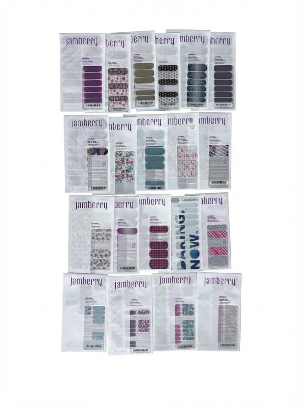 Jamberry Nail Wraps Lot of 20 Mixed Sheets Incomplete / Juniors partials